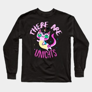 Cute Crazy Psycedelic Unicorn Cat Chimaera Artwork Long Sleeve T-Shirt